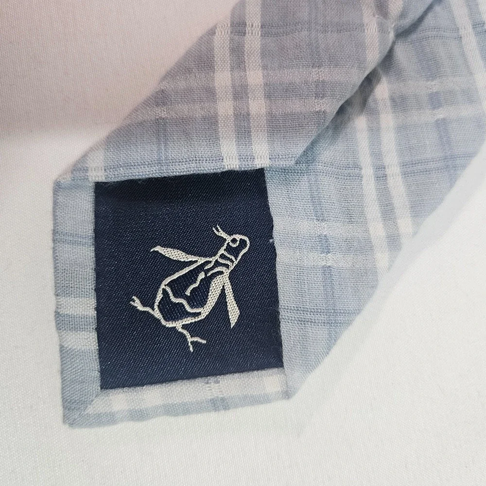 New Penguin by Munsingwear Tie Men Plaid Gray‎ 2.25